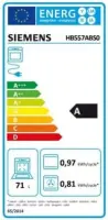 SIEMENS Four Encastrable EcoClean HB557ABS0