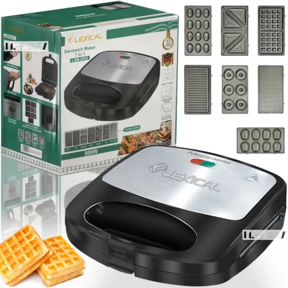 Lexical panineuse gaufrier 7 en 1 Lexical LSM-2533