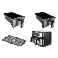Kitchenlab friteuse sans huile 9 litres 2Panier 1800W