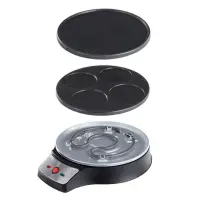 LIVOO Crêpière Electrique 2 En1 1000 W  Noir