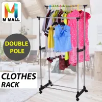 Penderie double pole inox