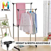 Penderie double pole inox