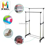 Penderie double pole inox