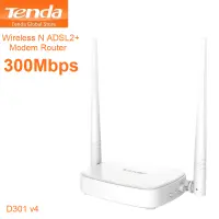 Tenda modem routeur Wifi Adsl - D301 V4
