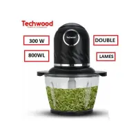 Techwood Mini Hachoir 300W 4 Lames Inox