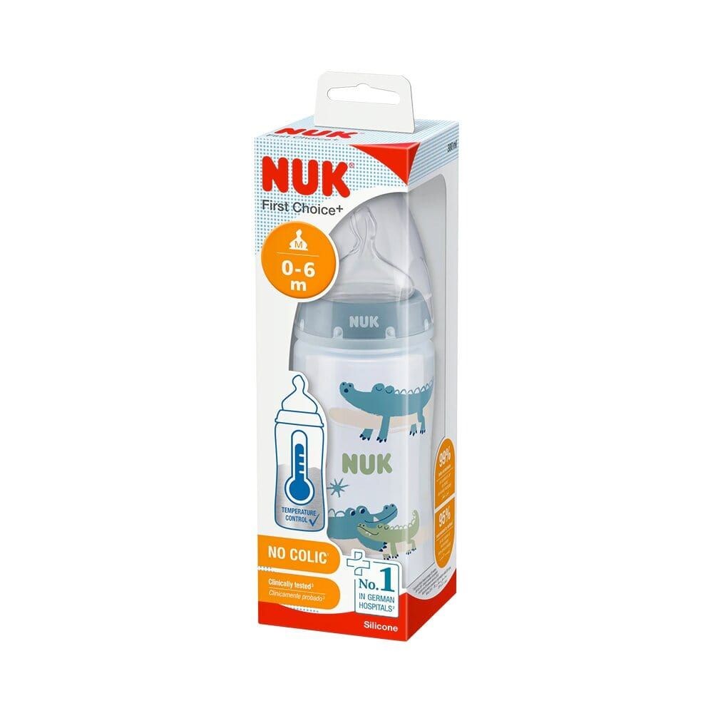 NUK Biberon 0-6mois avec contrôle de température 300 ml