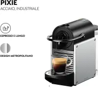 Delonghi espresso Pixie  aluminium  19bar EN124S
