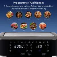 Proficook double friteuse à écran tactile  PC-FR 1242 H
