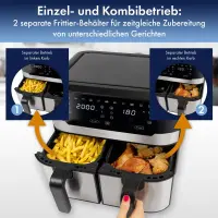 Proficook double friteuse à écran tactile  PC-FR 1242 H