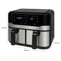 Proficook double friteuse à écran tactile  PC-FR 1242 H