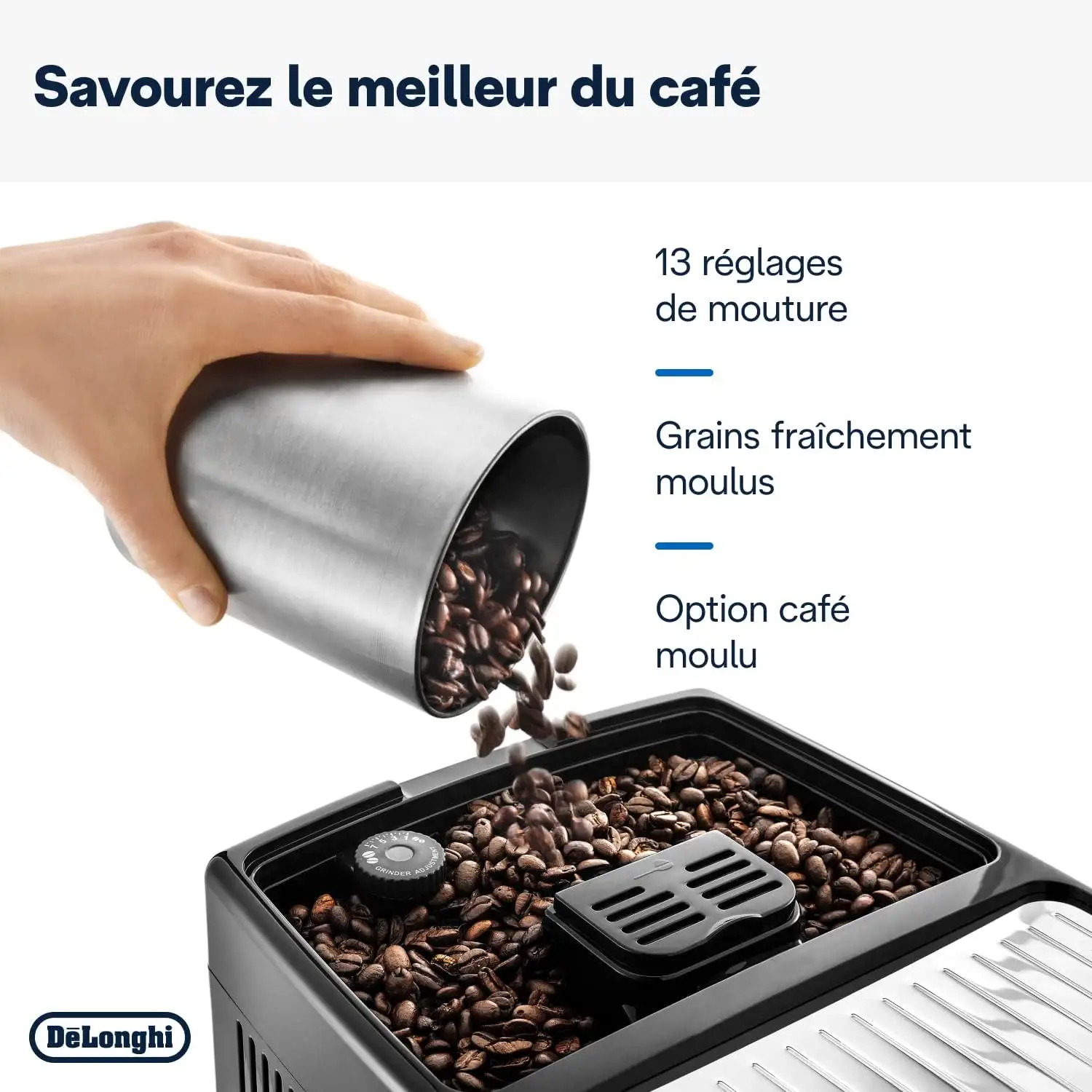 DeLonghi dinamica cafétiére broyeur ECAM350.50.B