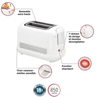 Moulinex principio plus grille pain 2 fentes LT162111