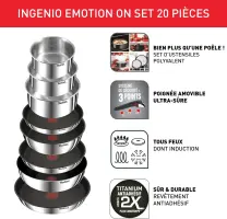 Tefal Ingenio Batterie de cuisine 20 pièces L897SK04