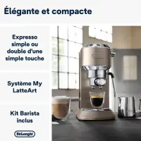DeLonghi cafetiere dedica pompe metalic  EC785.BG