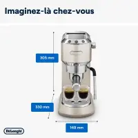 DeLonghi cafetiere dedica pompe metalic  EC785.BG
