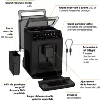 Krups Machine à café cafetiere à grains automatique EA897B10