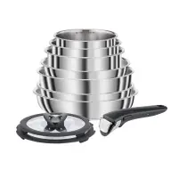 Seb Compact Inox Batterie de cuisine 10 pièces L953SA04