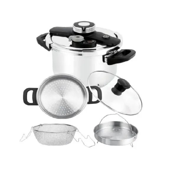 Elseb Cocotte 7 Litres – 8 pièces Inox 18/10