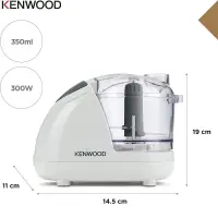 Kenwood hachoir blanc 300W CH180A