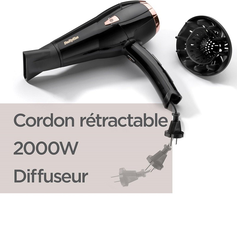 Babyliss sèche-cheveux 2000 W D373E
