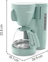 Moulinex cafetière filtre morning 1.25L FG2M1310