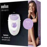 Braun epilateur silk-épil 3 SE3-170 blanc/violet