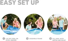 Intex Piscine metal frame rectangulaire 3x2x0.75m 28272