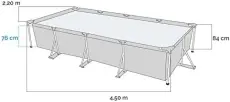 Intex piscine avec pompe  4.5x2.2x0.84m 28274