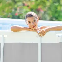 intex piscine avec filtre et échelle  3x1.75x0.80m 26784
