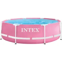 Intex piscine ronde rose 2.44x2.44 x0.76m 28290