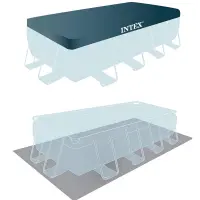 Intex piscine échelle et pompe 488x244x107cm 26792