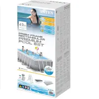 Intex piscine échelle et pompe 488x244x107cm 26792