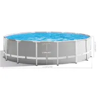 Intex piscine  échell et pompe 4.57x1.22xm 26726