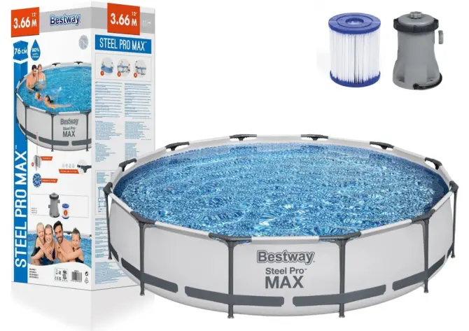 Bestway piscine avec pompe 366x76cm 56416