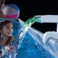 Intex cascade de piscine à led multicolores 28090