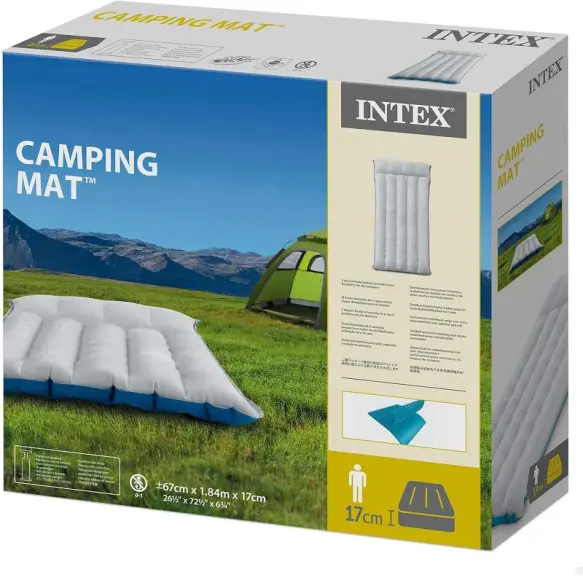 Intex matelas camping gonflable une place 67997