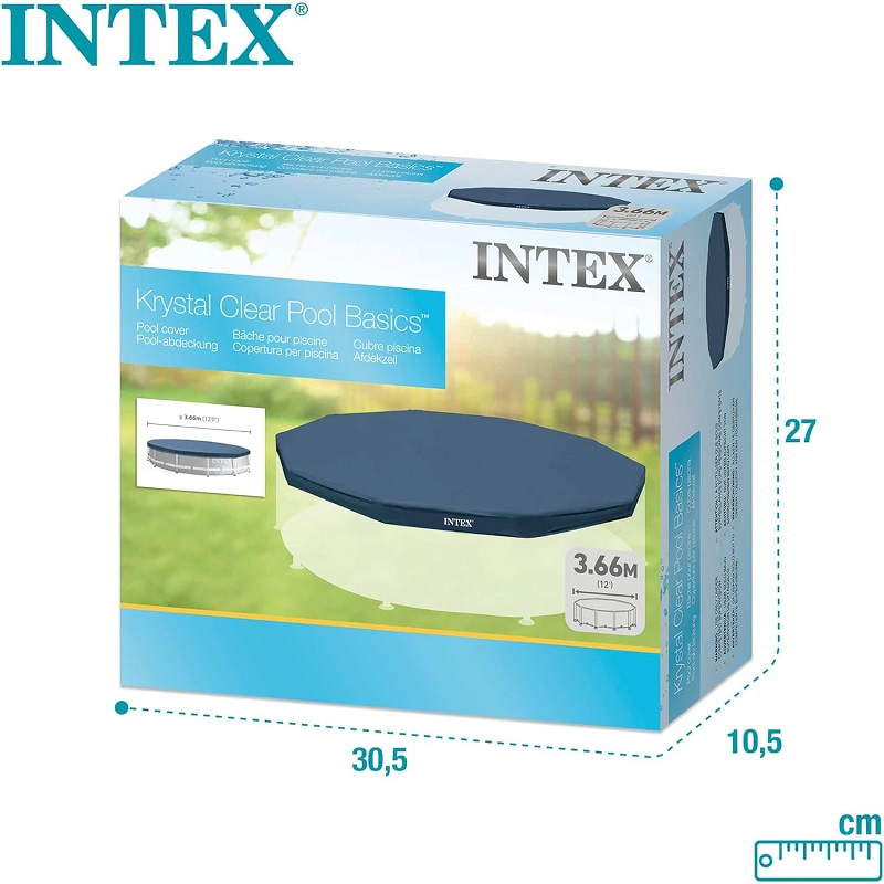 Intex bâche de protection pour piscine3.66m 28031