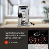 DeLonghi Eletta Cappuccino ECAM45.760.W Café Broyeur