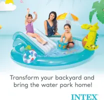 Intex piscine aire de jeux gonflable Alligator 57165