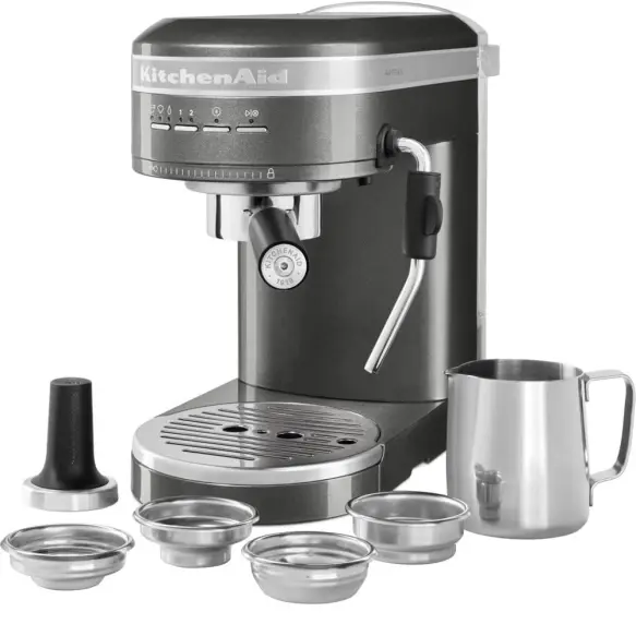 KitchenAid cafétiere artisan gris étain 5KES6503EMS