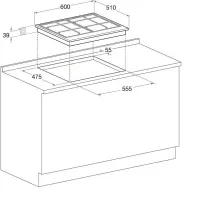 Ariston hotpoint Plaque de cuisson PCN 641 T/IX/HA