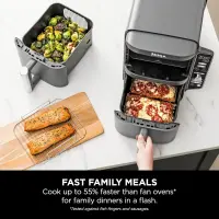 Ninja friteuse double zone verticale SL400EU