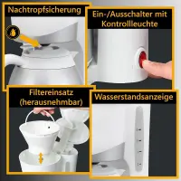 Bomann machine à café cafetière thermos ka 168 cb