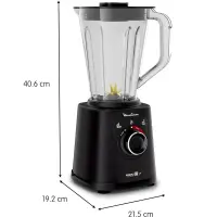 Moulinex blender Perfect Mix+ en verre 1200w LM88A8
