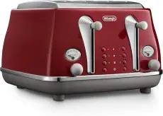 Delonghi grille-pain 4 tranches icona CTOC4003.R