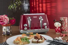 Delonghi grille-pain 4 tranches icona CTOC4003.R