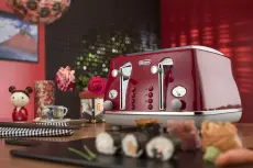 Delonghi grille-pain 4 tranches icona CTOC4003.R