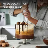 Kenwood kit de décoration pâtisserie en acier kwsd100