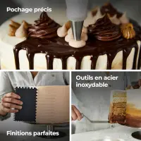 Kenwood kit de décoration pâtisserie en acier kwsd100