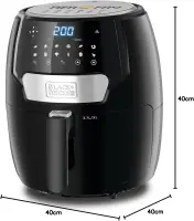 Black et Decker airfryer friteuse digital 4l 1500W AF4037-B5